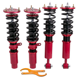 Compatible for BMW 5 Series E60 Sedan Coilovers Suspension Kits 2004-2010 Adjustable Height Red