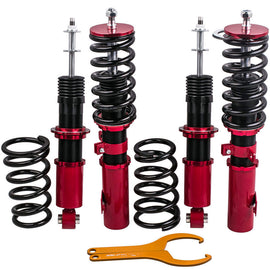 Compatible for Toyota Celica 2000-06 Suspension Coil Over Spring Shock Strut Red Coilovers