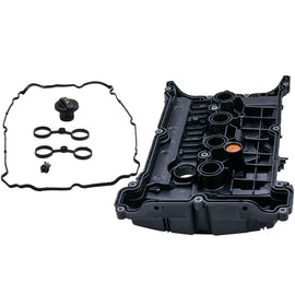 Engine Cam Rocker Valve Cover compatible for MINI R55 R56 R57 R58 R59 1.6 T Cooper S JCW