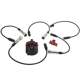 IGNITION Cable Set W/ CAP + FINGER R compatible for SEAT VW GOLF 3 PASSAT 35i VENTO