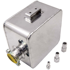 2.5 L Aluminium Alloy Water Coolant Radiator Universal Expansion Tank Overflow