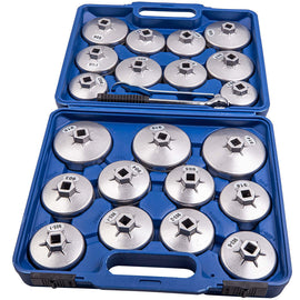 23pcs Oil Filter Removal Cap Cup Wrench Socket Tool Kit compatible for BMW VW Universal