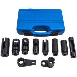 10 PCS Car Oxygen Sensor Lambda sensor Socket Set Tools Sizes 1/2