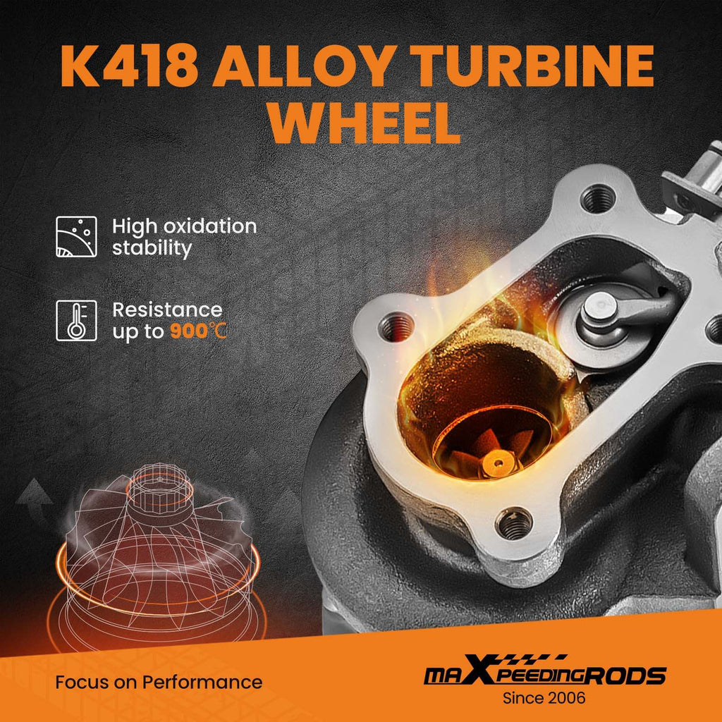 Compatible for Nissan Patrol 2.8L TD 129HP RD28TI GU Y61 14411-VB300 for GT1752S Turbocharger Turbo