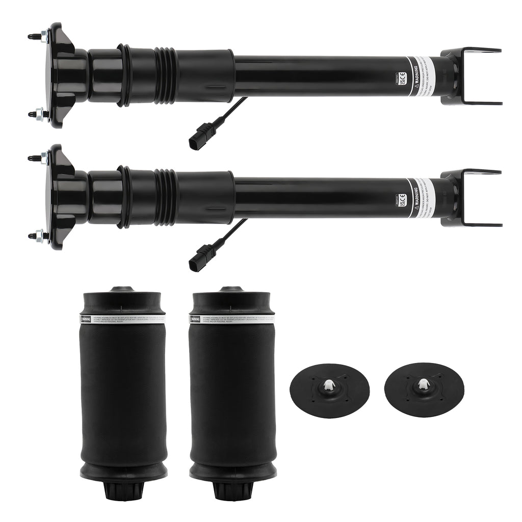 2x Air Shock W/ 2x Spring Bag Achter geschikt voor Mercedes-Benz GL ML X164 W164 1643203031