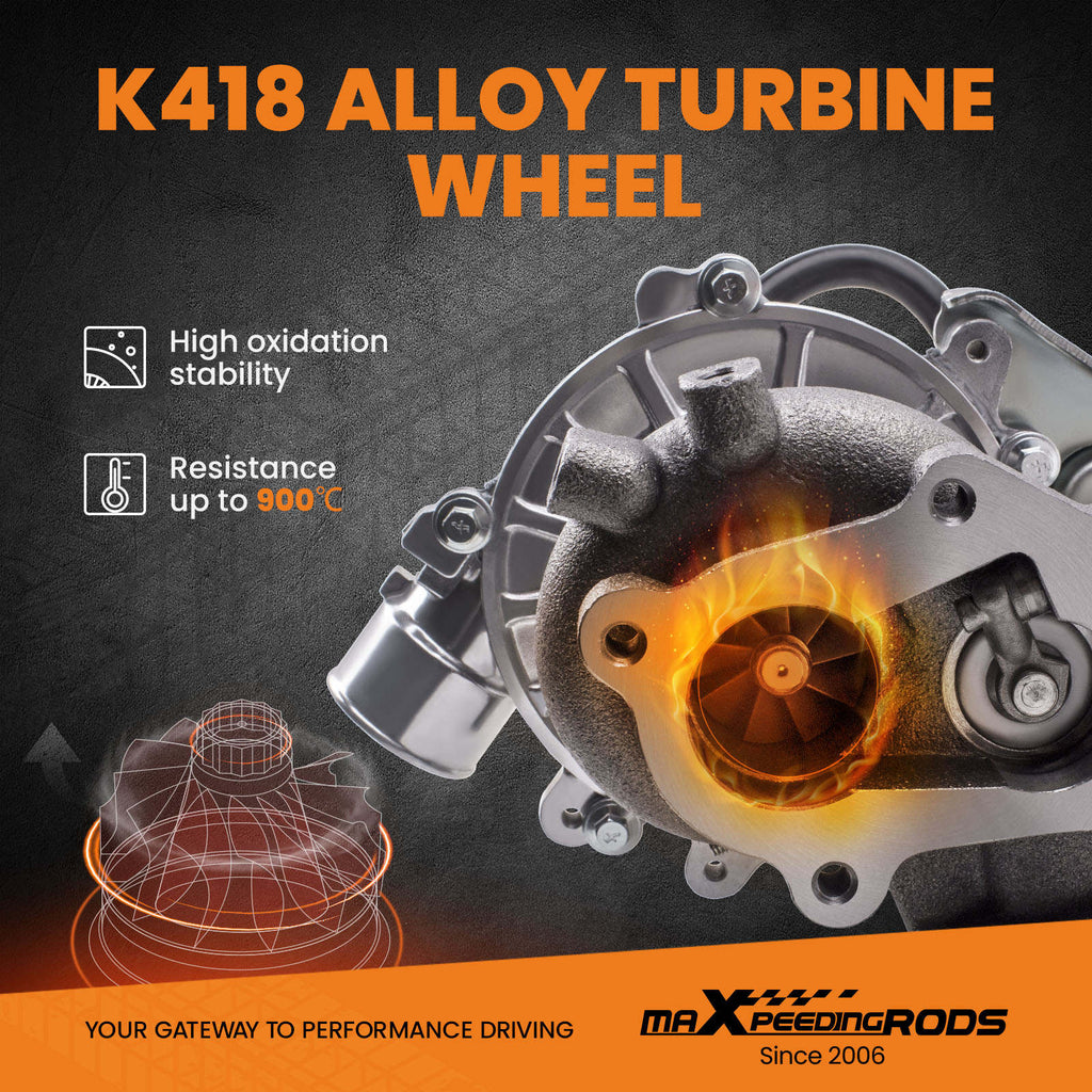 Turbo compatible for Toyota Hilux compatible for Hiace 2.5L D4D 2KD-FTV CT9 CT16 17201-30120 Turbocharger