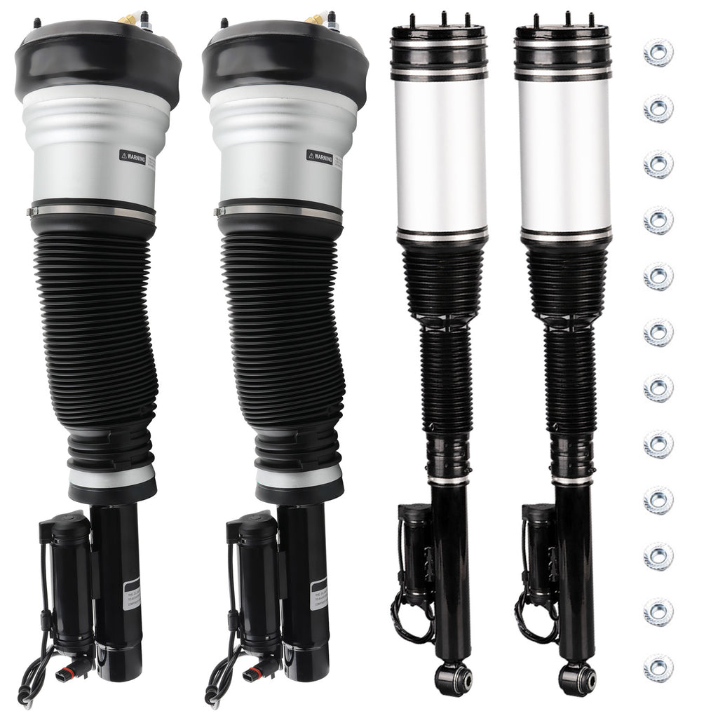4PCS Air Shock Strut Damper Kit geschikt voor Mercedes S Class W220 1998 1999 2000-2006