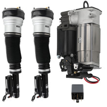 Laad de afbeelding in de galerijviewer, Voor Pair Air Ophanging Strut +Air Pump geschikt voor Mercedes S Class W220 1998-2005