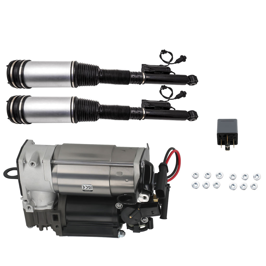 3 SETS Air Suspension Shock Strut Compressor Pump New compatible for Mercedes W220 S-Class
