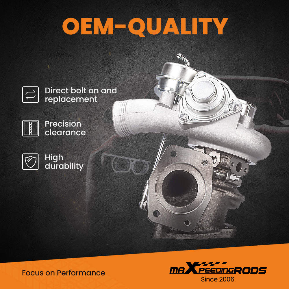 TD04 Turbo compatible for Volvo XC70 XC90 S60 S80 V70 2.5L B5254T2 210HP 49377-06201 Turbocharger
