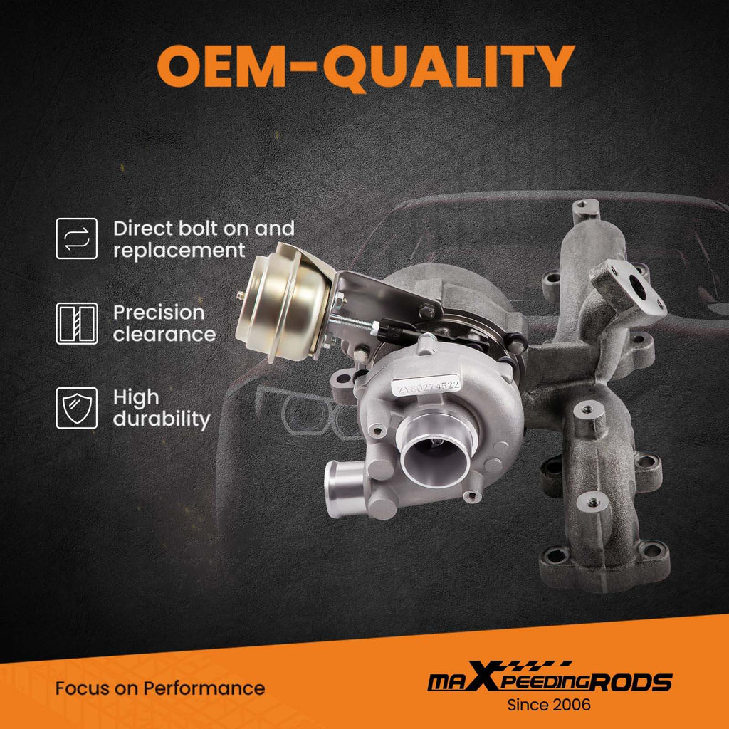 Compatible for Skoda Fabia Octavia 1.9L for GT1749V 713672 038253019C Turbocharger