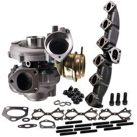 Turbo Turbocharger + Kit de colector de compatible for escape compatible for BMW E53 X5 7791044F 11627788422