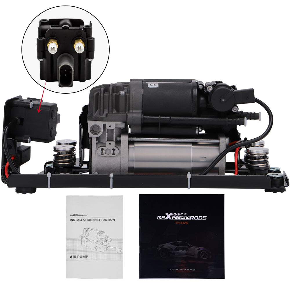 Air Ophanging Compressor Pump w/bracket geschikt voor BMW 5 7 Series F02 F03 37206789450