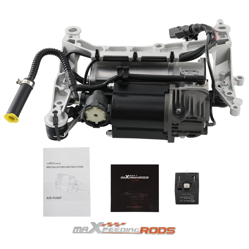 Compressor + Beugel + Relay geschikt voor VW Touareg 7L geschikt voor Porsche Cayenne 955 9PA