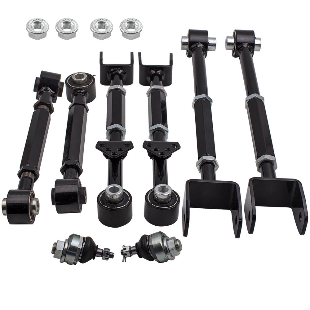 Rótula delantera + Kit de puntera de brazo de control de inclinación trasera compatible for Honda Accord 08-13 compatible for Acura TL TSX