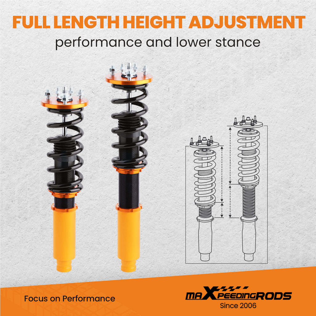 Coilover Suspension Compatible for Honda Accord 98-02 compatible for Acura 99-03 Adjustable Heihgt SPT