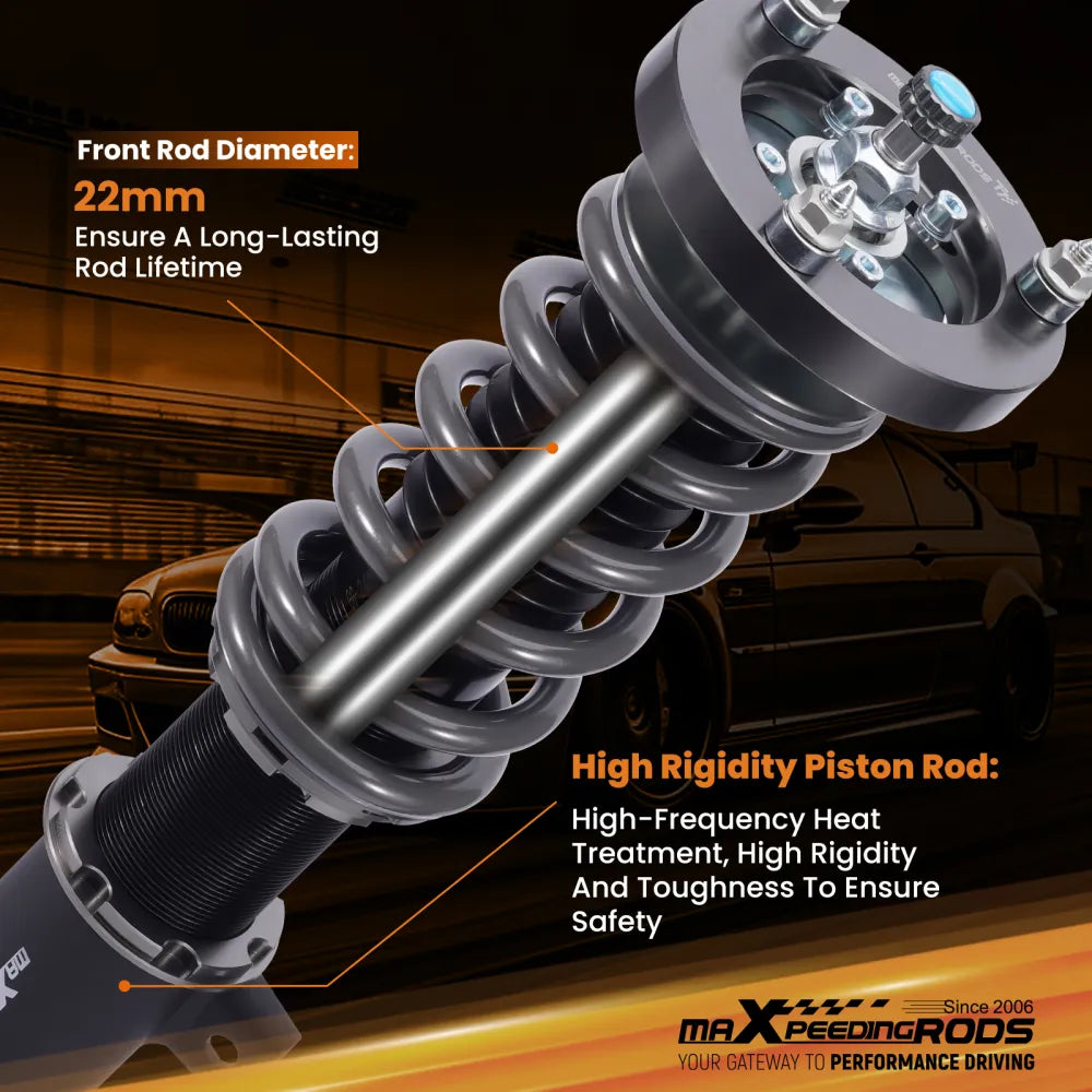 Voor BMW 3 Series E90 E91 E92 E93 318i 328i RWD MaXpeedingrods T7 Coilovers Strut Lowering Kit