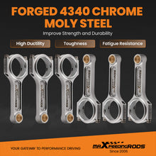 Load image into Gallery viewer, I-Beam Forged Connecting Rods + ARP Bolts compatible for Toyota Supra 2JZ 2JZ-GE/GTE Engine