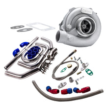 Laad de afbeelding in de galerijviewer, T04E T3 / T4 Turbocharger .63 A / R 57 W / Ligne dhuile + Refroidisseur Intermédiaire + Kits de tuyaux de tuyauterie