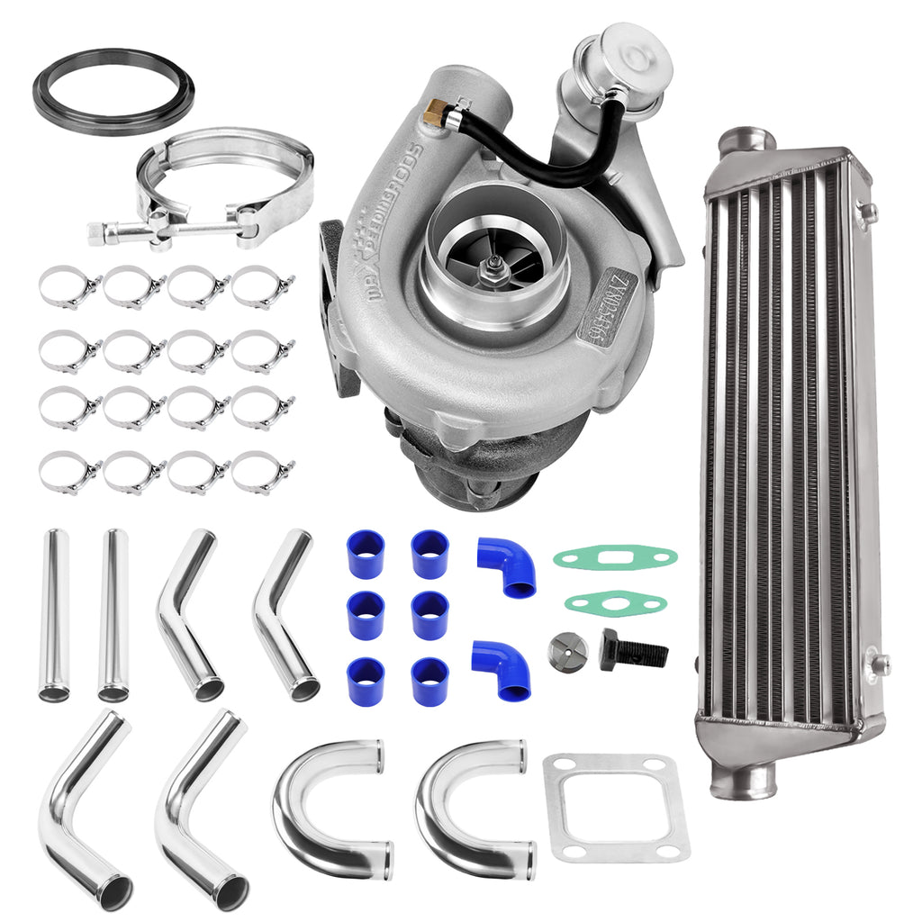 T04E T3 Universal Turbo Turbo V-Band 2.5Intercooler Pipe Piping Kit
