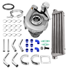 Laad de afbeelding in de galerijviewer, T04E T3 Universal Turbo Turbo V-Band 2.5Intercooler Pipe Piping Kit