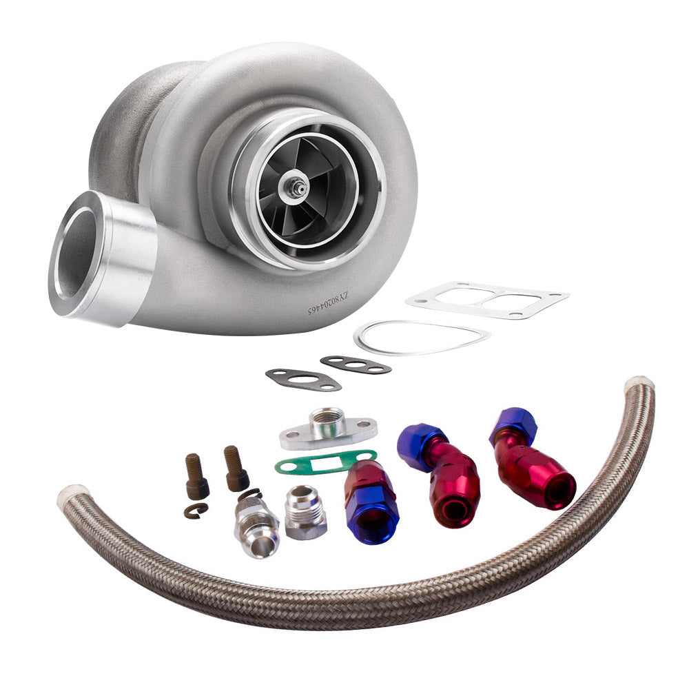 Universal Turbo voor GT45 T4 V-BAND 600+HPS Boost met Oil Return Line kits