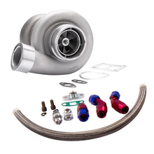 Laad de afbeelding in de galerijviewer, Universal Turbo voor GT45 T4 V-BAND 600+HPS Boost met Oil Return Line kits