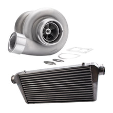 Laad de afbeelding in de galerijviewer, voor GT45 T4/T66 600+HP V-Band Turbo geschikt voor Charger + 600x300x76mm Voor Mount Intercooler