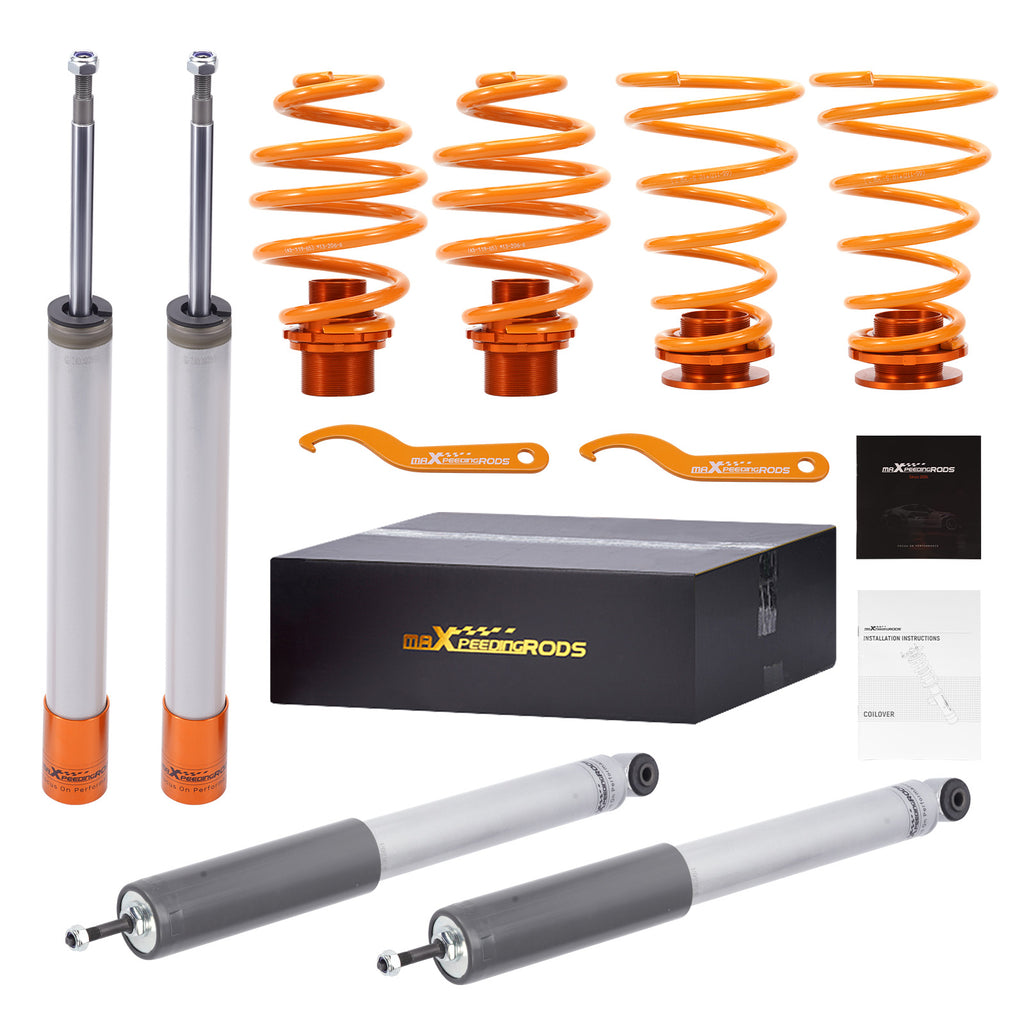 compatibel met Bmw E30 All Adjustable schroefset ophanging Spring...