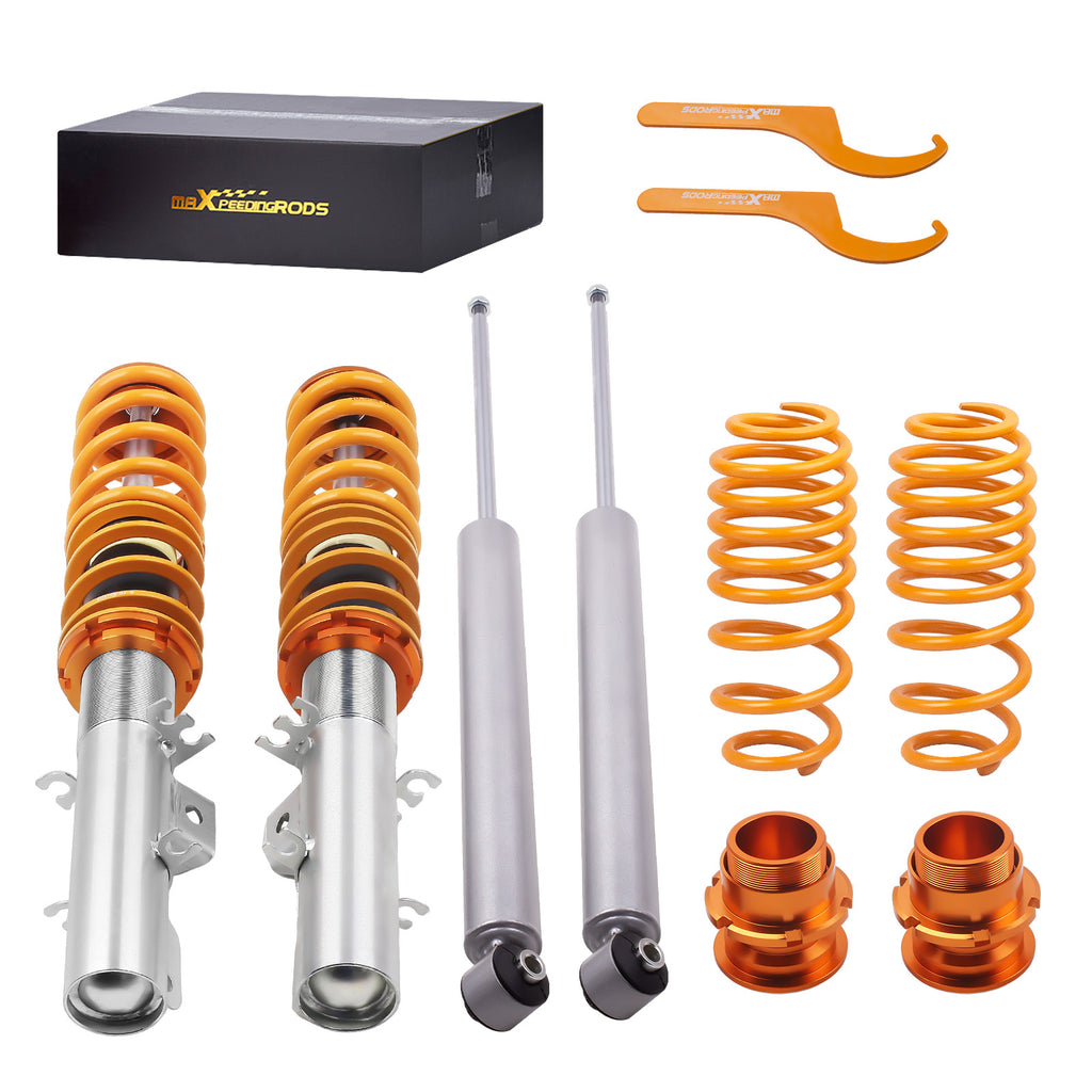 Schroefset Ophanging geschikt voor Seat Leon Mk1 1m geschikt voor Cupra R 1.8 T Lowering Shock Struts Lowering Kit