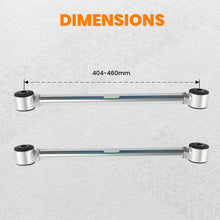 Laad de afbeelding in de galerijviewer, Adjustable Pair Rear Strut Rods Kit with Rubber Bushings compatible for Corvette 1963-1979