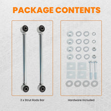Laad de afbeelding in de galerijviewer, Adjustable Pair Rear Strut Rods Kit with Rubber Bushings compatible for Corvette 1963-1979