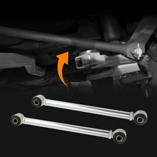 Laad de afbeelding in de galerijviewer, Adjustable Pair Rear Strut Rods Kit with Rubber Bushings compatible for Corvette 1963-1979