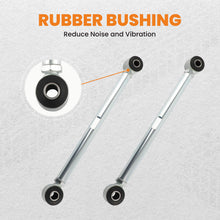 Laad de afbeelding in de galerijviewer, Adjustable Pair Rear Strut Rods Kit with Rubber Bushings compatible for Corvette 1963-1979