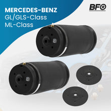 Laad de afbeelding in de galerijviewer, 2x Air Suspension Spring Bag Rear compatible for Mercedes ML GL Class W164 X164 Left/Right