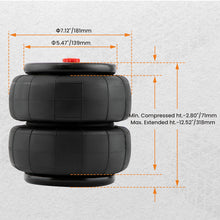 Laad de afbeelding in de galerijviewer, 1x 2600lbs Standard 1/2npt Single Port Air Ride Springs Bags Suspension
