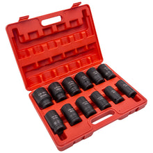 Laad de afbeelding in de galerijviewer, 12pc 3/4 Inch Deep Impact Sockets Set Drive 6 point 24mm to 41mm 27mm 33mm 35mm