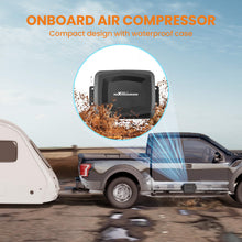 Laad de afbeelding in de galerijviewer, maXpeedingrods On Board Air Compressor System Universal Air Spring Compressor Kit with Gauge Air Line T Fittings for Trucks Vans