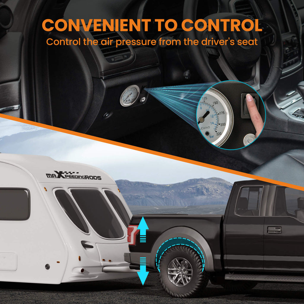 Air controller for Air spring bag Kit Universal Fit For Most 1/2, 3/4and 1 Ton Pickups And Vans
