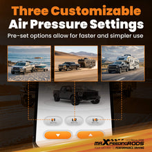 Laad de afbeelding in de galerijviewer, maXpeedingrods Wireless On Board Air Compressor System App and Remote Control 120 PSI Heavy Duty Air Compressor Kit for Trucks Pickups Trailers Vans