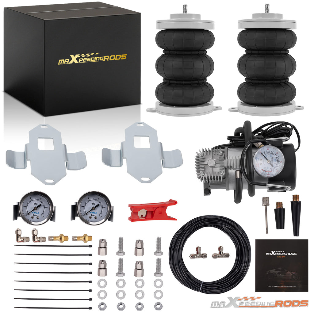 Luftfederung Z6 Hinten + Kompressor Kit Zwei-Kreis-System compatible for Fiat Ducato 1994-