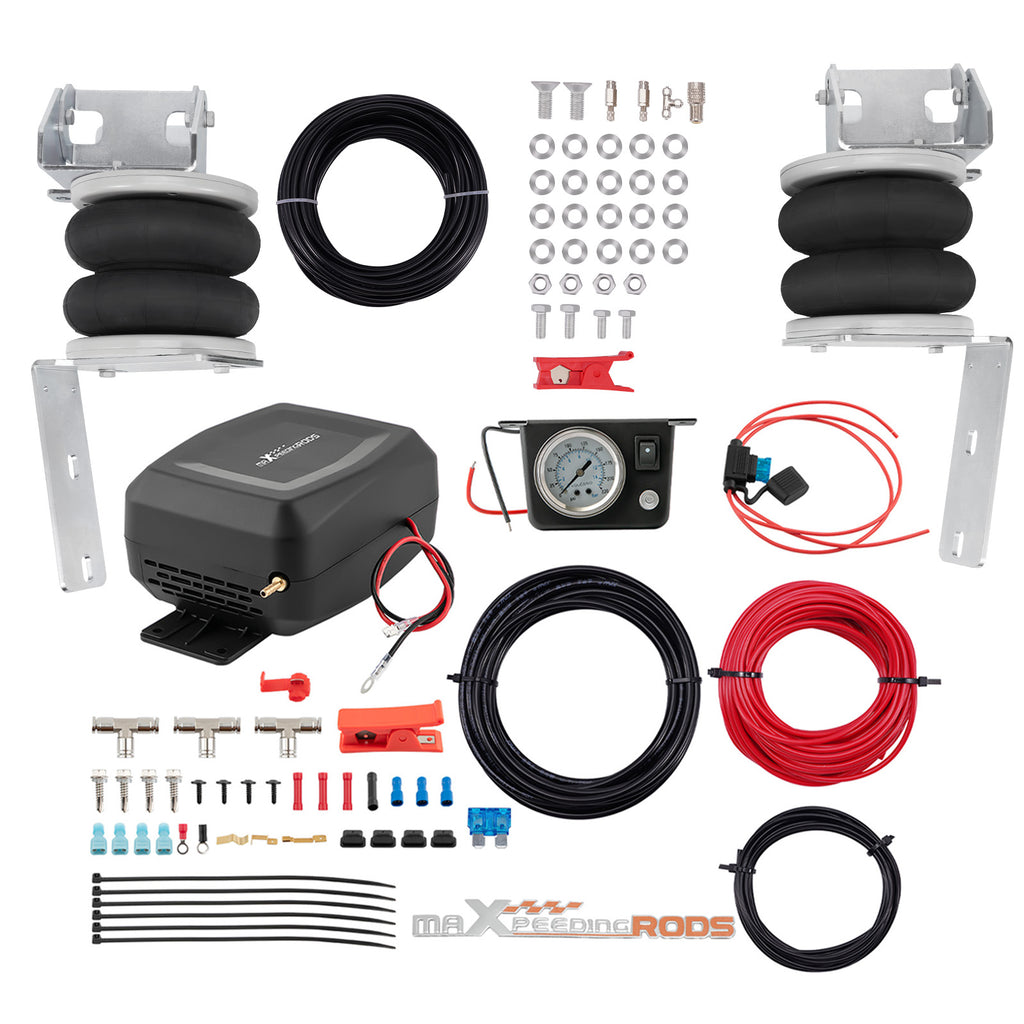 Luftfederung Hinten + Kompressor Controller Kit compatible for Ford Transit TWIN RWD 2001-