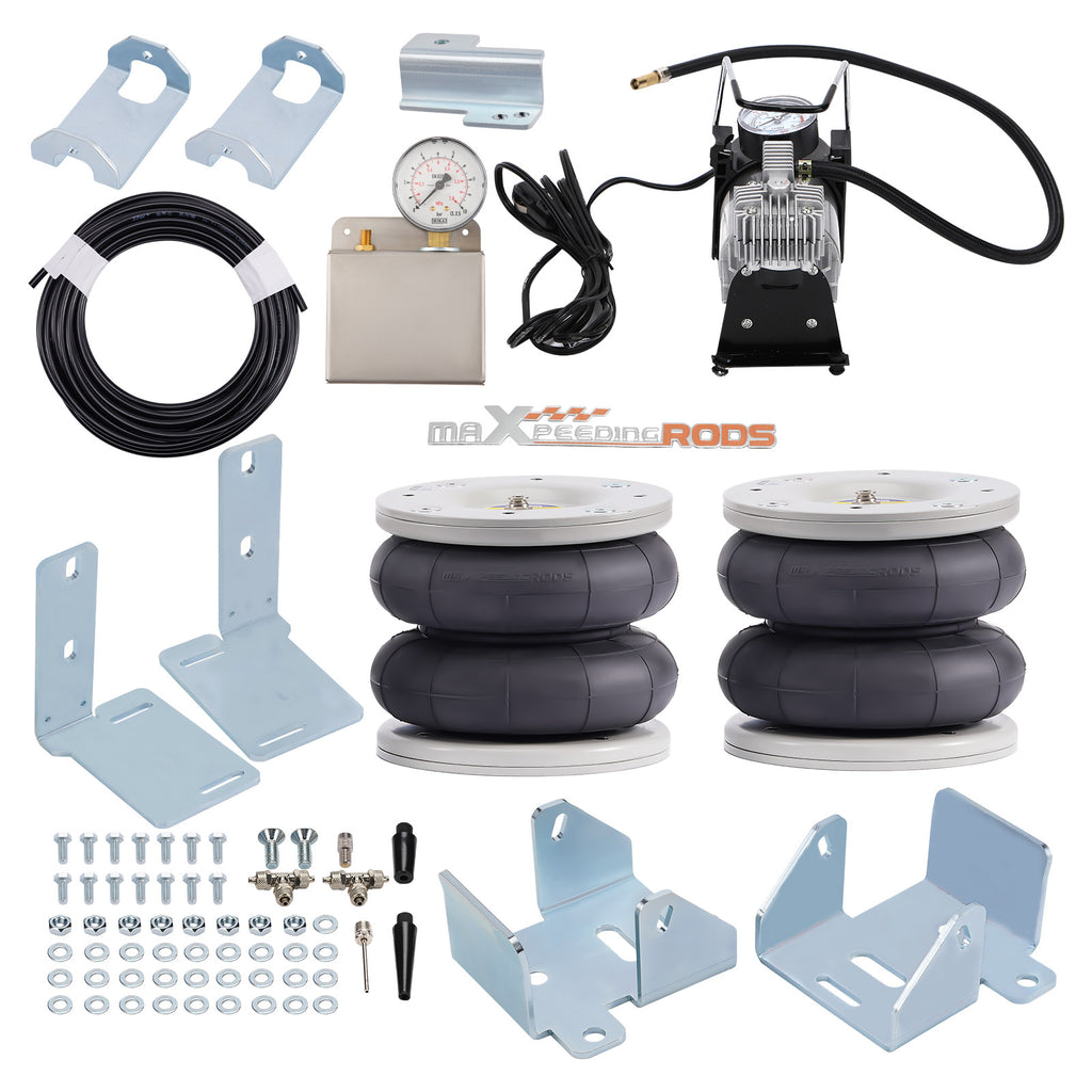 2x Luftfederbalg + 12V Kompressor Kit Kit compatible for Ford Transit 2001- 4000 KG