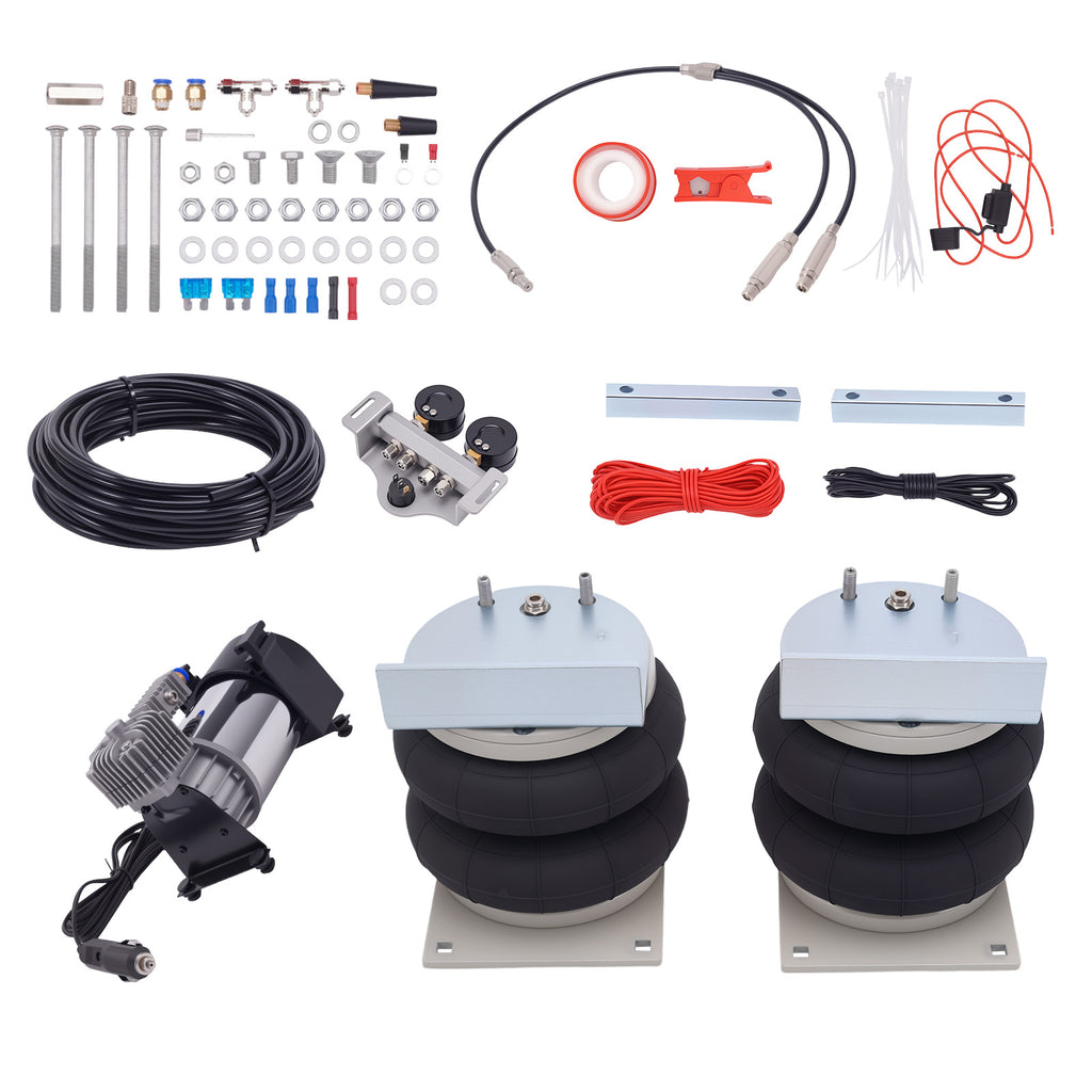 Air Ophanging Kit W/ Compressor Dual Gauge geschikt voor Renault Master 2010-2024 4000KG