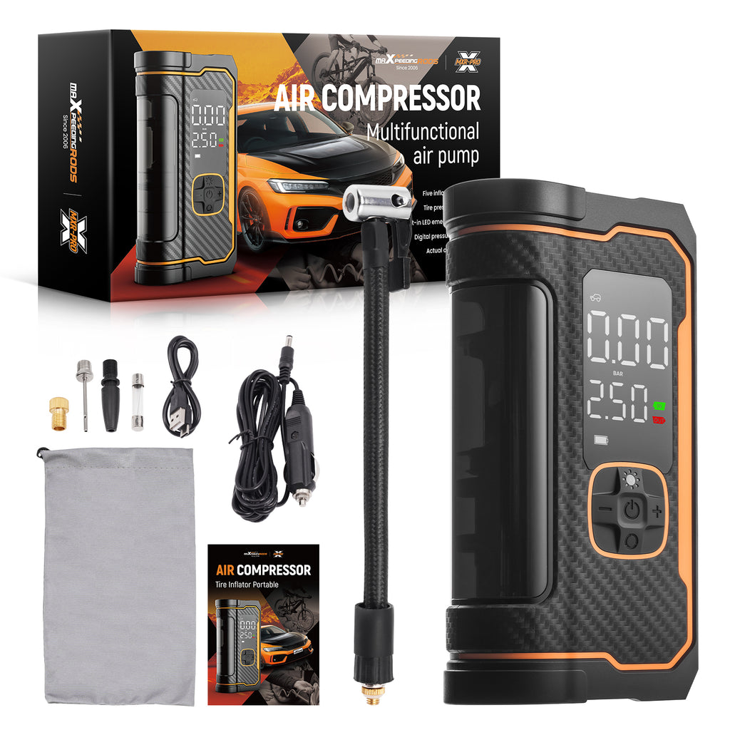 Tire Inflator Portable Car Tire Compressor + geschikt voor Pressure Gauge