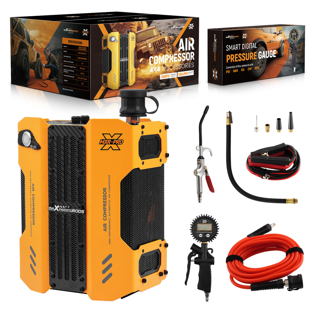 12V Air Compressor Pump voor 4WD Truck 200L/min Heavy Duty Tire Inflator Kit