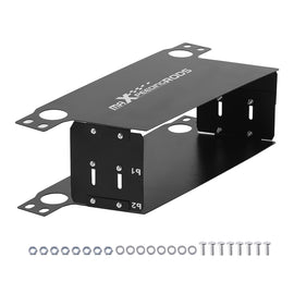 Universal Air Ducting Plate voor 7-13 Row Oliekoeler Aluminium Cooling Set Black