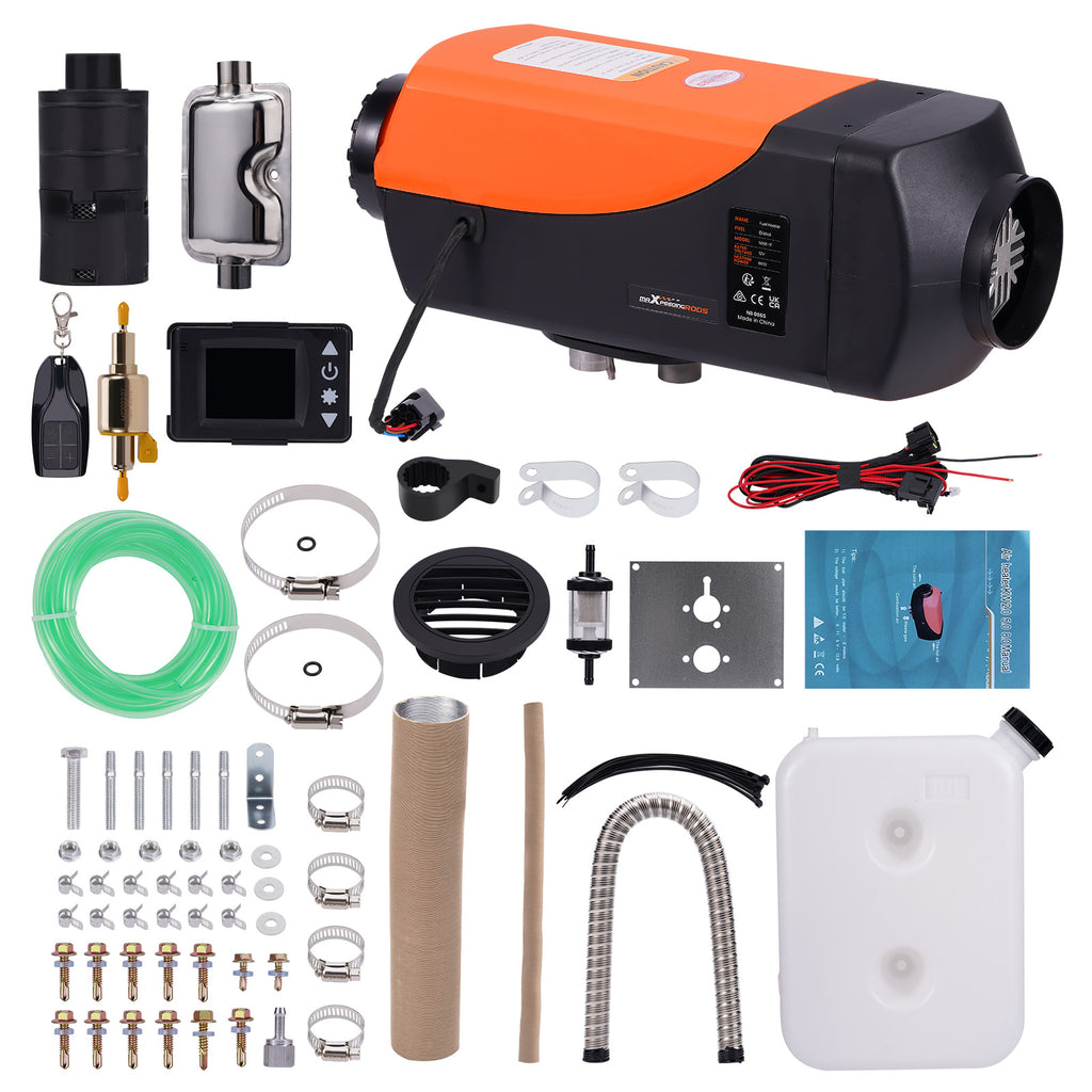 Diesel Heater 12V 5KW LCD Monitor 2KW-8KW diesel heater voor Van Car Trucks Bus Silencers