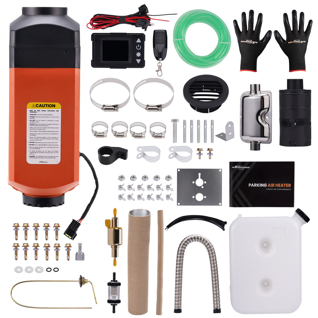 12V 2KW-8KW Diesel Air Heater 10L Tank LCD Hole Car Bus vrachtwagens Boats Ship nieuw