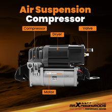 Laad de afbeelding in de galerijviewer, Air Suspension Compressor compatible for Mercedes E-Class W213 S213 A238 C238 W/ Bracket